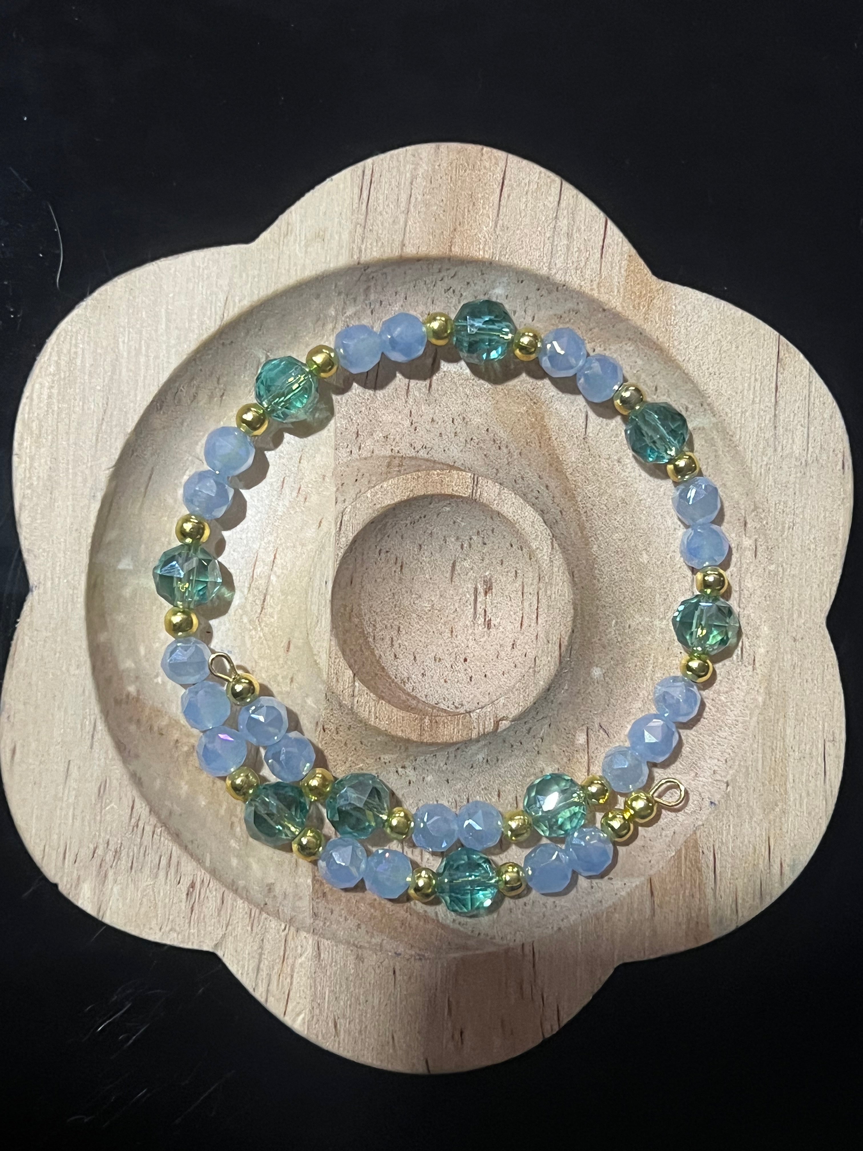 Blue and Teal Cuff