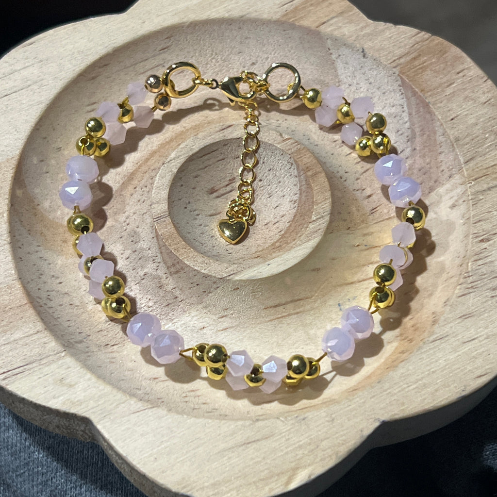 Pink and Gold Bracelet