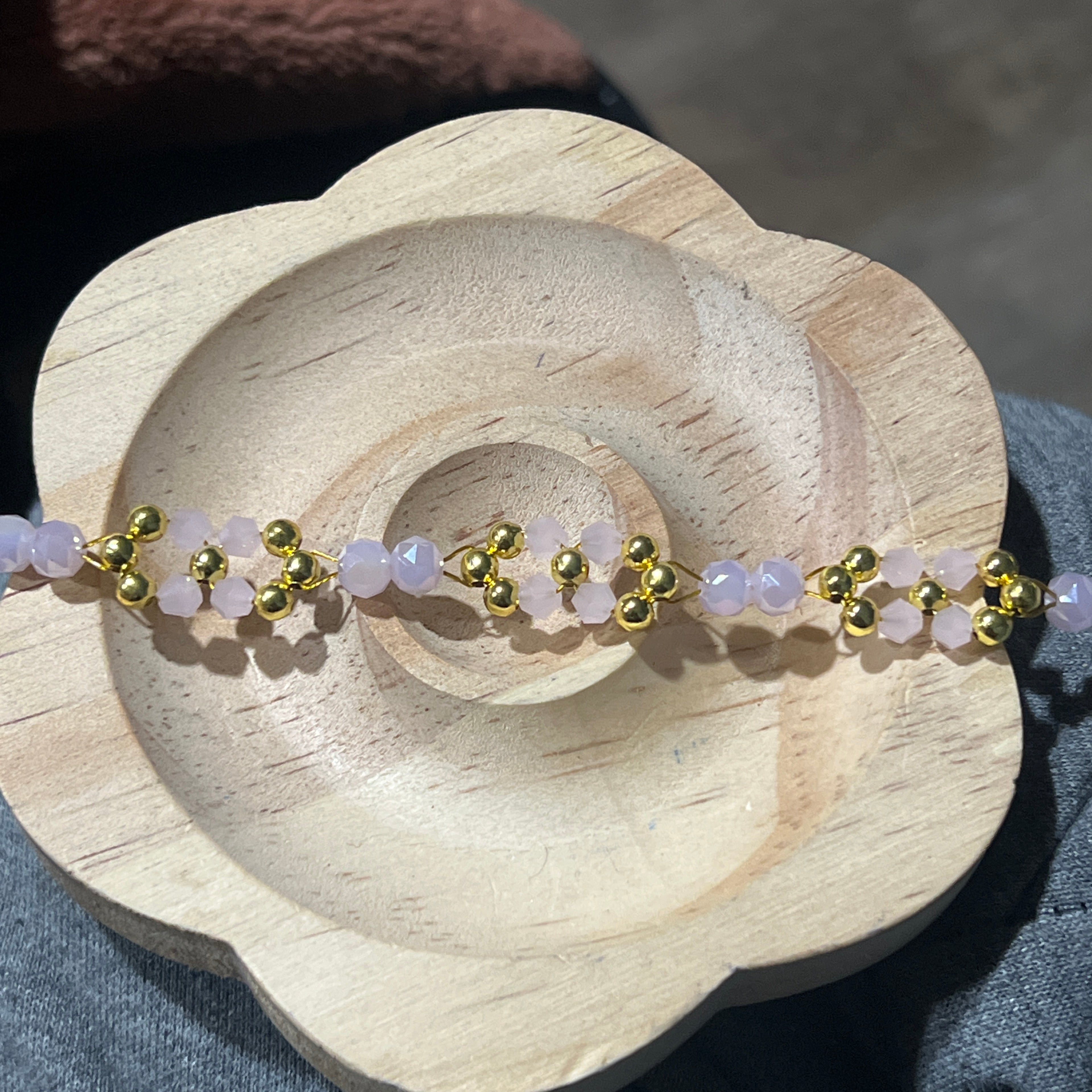 Pink and Gold Bracelet
